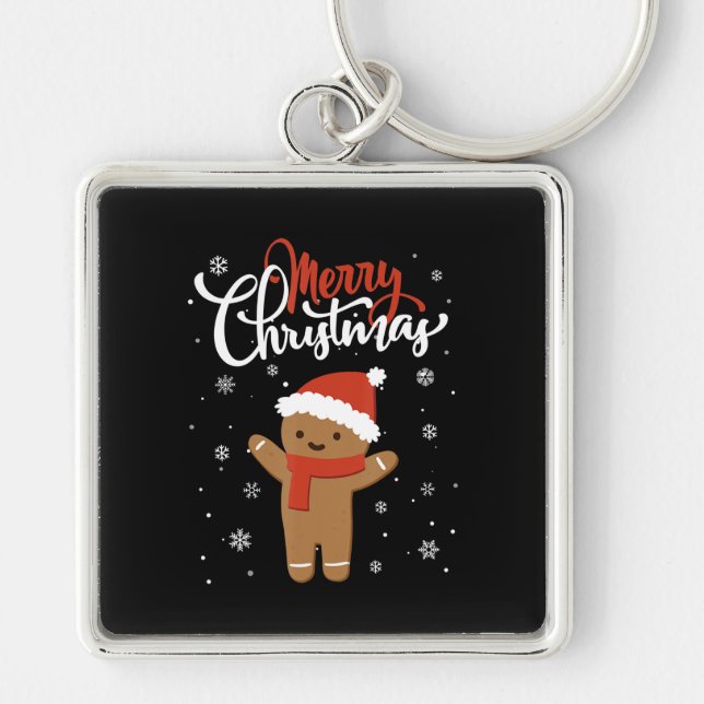 Chaveiro Feliz Natal Ginger Bread Natal Natal Cookie (Frente)