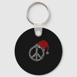 Chaveiro Feliz Natal Hippies Símbolo Santa Claus Hat