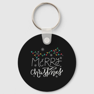 Chaveiro Feliz Natal Luz Vermelha Santa Hat Família Xmas M