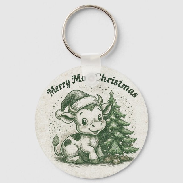 Chaveiro Feliz Natal Moo (Frente)