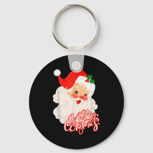 Chaveiro Feliz Natal Papai Noel Retrô Vintage Retro Xm