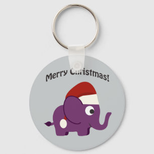 Chaveiro Feliz Natal! Papais noeis Elefante