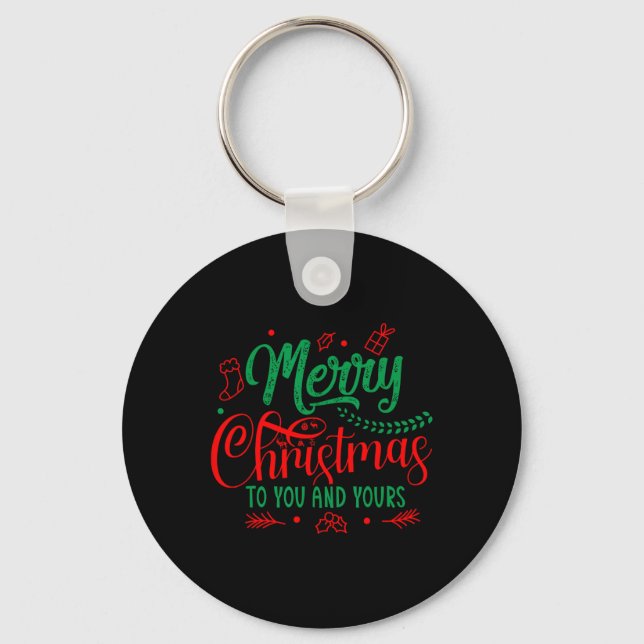 Chaveiro Feliz Natal para você e seu (Frente)