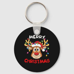 Chaveiro Feliz Natal Reindeer Família Homens Xmas Mulheres