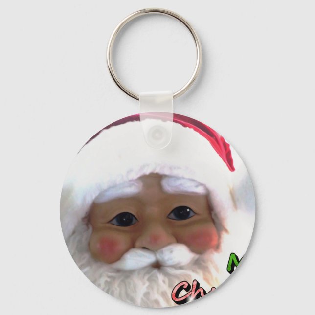 Chaveiro Feliz Natal Santa Clause (Frente)