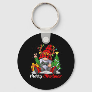 Chaveiro Feliz Natal Xmas Gamer Gnome Video Game Meninos K