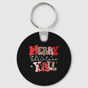 Chaveiro Feliz Natal Yall Natal Homens Mulheres Crianças