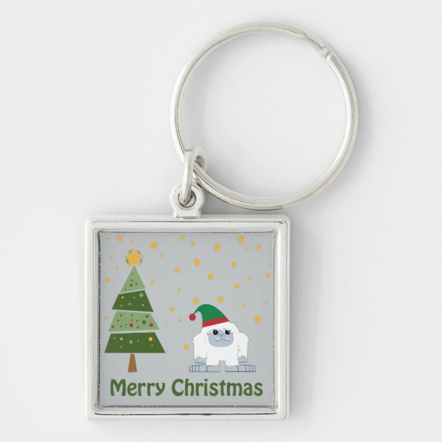 Chaveiro Feliz Natal Yeti (Frente)