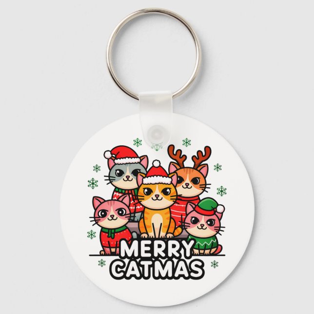 Chaveiro Feliz Natalzinho Divertido de Natal (Frente)