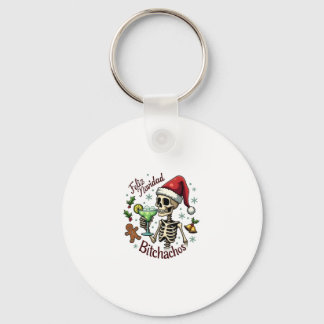 Chaveiro Feliz Navidad Bitchachos Funny Skull Spanish Merry