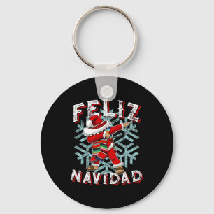 Chaveiro Feliz Navidad Dabbing Christmas Sombrero