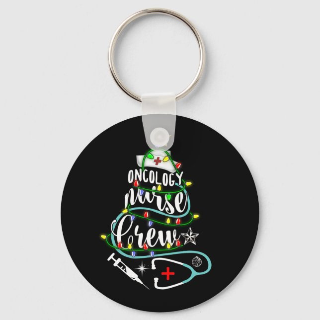 Chaveiro Feliz Oncologista Oncologista Enfermeira de Natal (Frente)