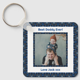 Chaveiro Feliz Pai de Melhor Pai do Dia do Pai Nunca Foto A