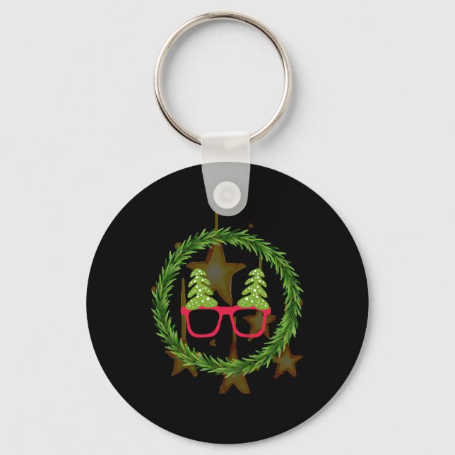 Chaveiro Feliz presente de Natal para a família de Natal (Frente)