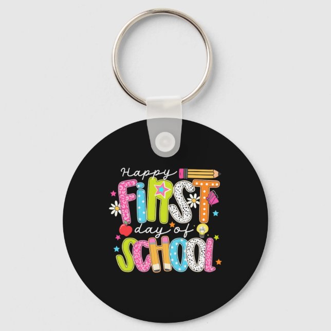 Chaveiro Feliz Primeiro Dia De Aula (Frente)