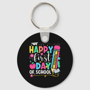 Chaveiro Feliz Primeiro Dia De Aula Lápis Professor Criança