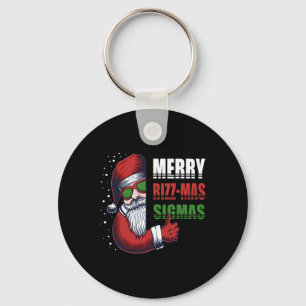Chaveiro Feliz Rizz Mas Sigmas Funny Gen- Papais noeis Alph