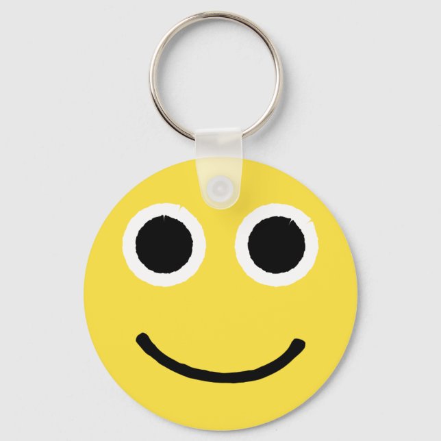 Chaveiro Feliz Rosto Amarelo Sorrindo Emoticon Emoji (Frente)
