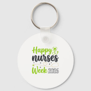 Chaveiro Feliz Semana das Enfermeiras 2026 Stethoscope Desi