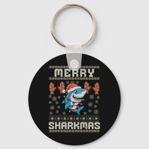 Chaveiro Feliz Sharkmas Natal Ugly Xmas Kids Shar