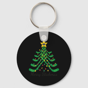 Chaveiro Feliz Stickmas Divertido Hockey Natal