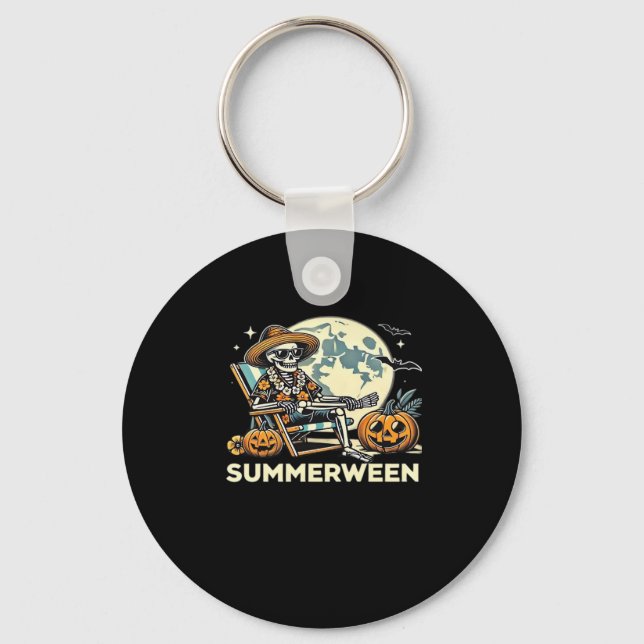 Chaveiro Feliz Summerwin Skeleton Bebe Verão Halloween F (Frente)