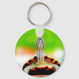 Chaveiro Feliz tartaruga com bolha