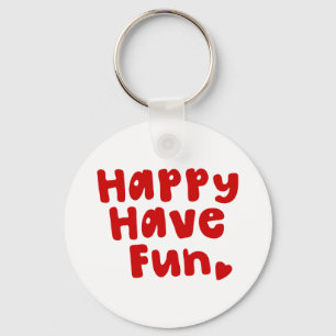 Chaveiro Feliz tenha o divertimento
