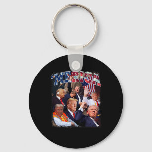 Chaveiro Feliz Vintage Trump 4 De Julho Patriótico American