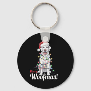Chaveiro Feliz Woofmas Prata Labrador Cão Decência Leve Chr