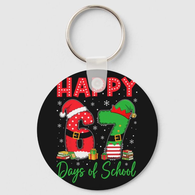 Chaveiro Felizes 67 Dias De Escola Seis Sete 67 Natal San (Frente)