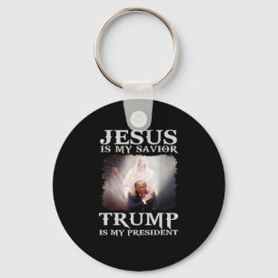 Chaveiro Felon Jesus é meu salvador Trump é meu pré