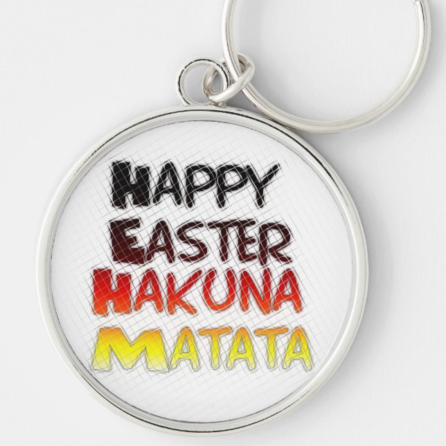 Chaveiro Felz pascoa Abençoado Hakuna Matata Holiday (Frente)