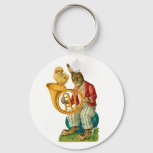 Chaveiro Felz pascoa Com Vintage Francês