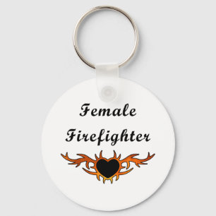 Chaveiro Female Firefighter Tattoo