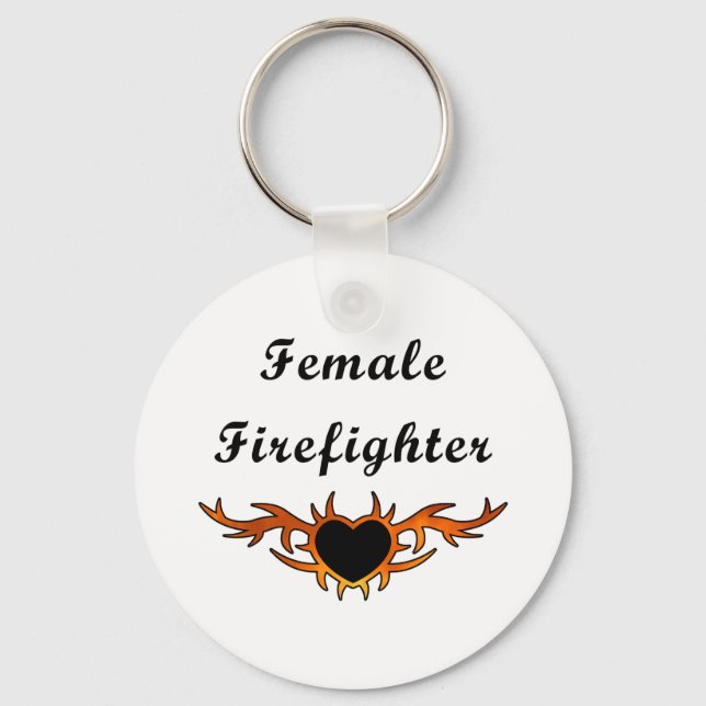 Chaveiro Female Firefighter Tattoo (Frente)