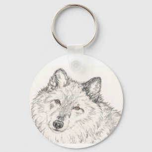 Chaveiro Fêmea alfa da corrente chave do lobo