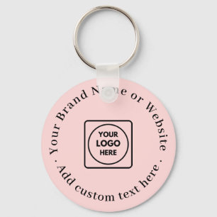 Chaveiro Feminina Cor-de-Rosa Blush   Design de logotipo co