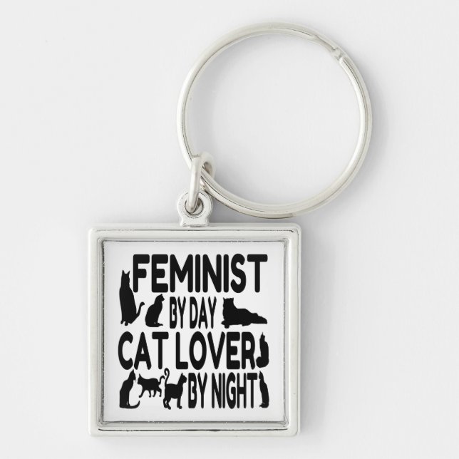 Chaveiro Feminista do Cat Lover (Frente)