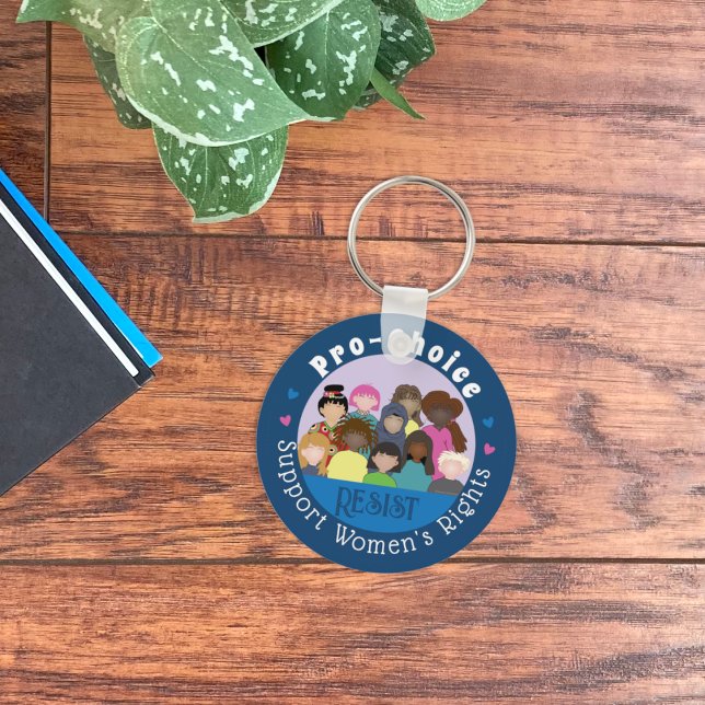 Chaveiro Feminista Pro-Escolha Pulseira Azul (Pro-choice feminist blue keychain .
)