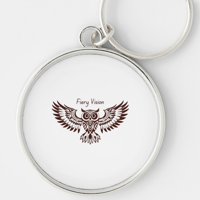 Chaveiro Fenix Coruja – Visão Ígnea (Frente)