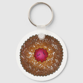 Chaveiro Feriado de Natal de Raspberry Linzer Torte Cookie