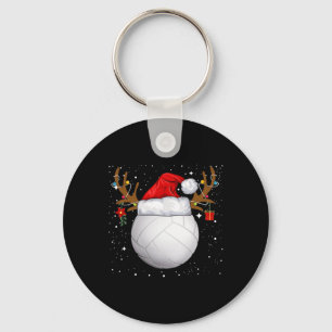 Chaveiro Feriado de Natal do Santa Hat, Funny Voleibol