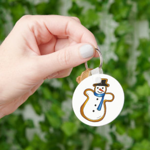 Chaveiro Feriado de Natal Snowman Sugar Cookie Hanukkah
