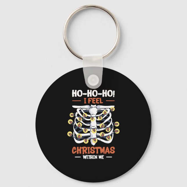 Chaveiro Feriado Natal - Skeleton Rib Cage Radiology (Frente)