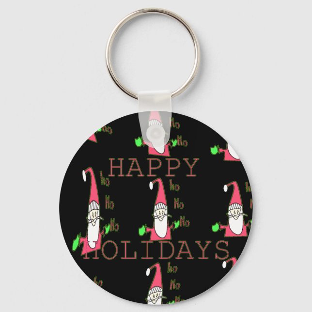 Chaveiro Feriados felizes especiais Ho Ho Ho Ho Ink SketPap (Frente)