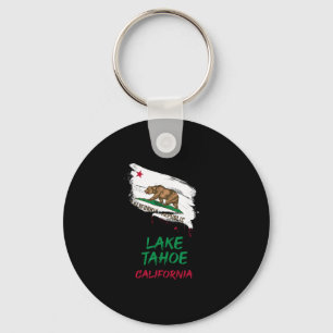 Chaveiro Férias Bandeira Mancha de Tinta Lago Tahoe Califór