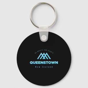 Chaveiro Férias de montanha em Queenstown esquiando na Nova