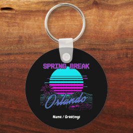 Chaveiro Férias de Primavera 2026 Orlando After Dark Retro 