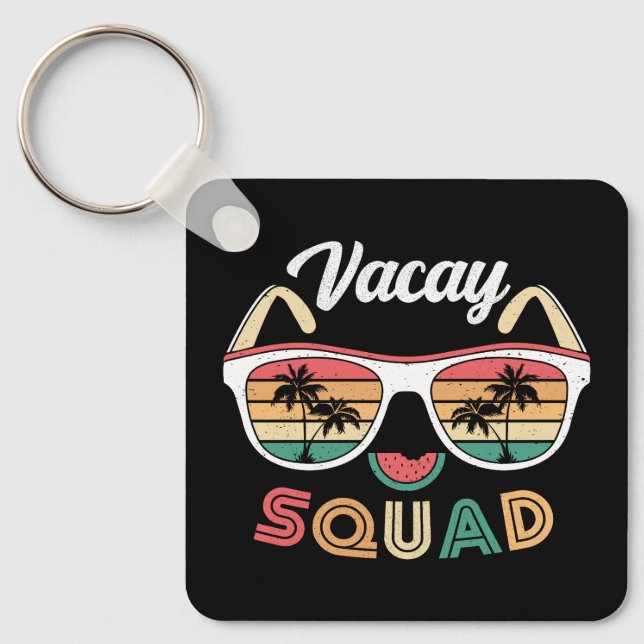Chaveiro Férias de Verão de Praia Funny Squad (Frente)